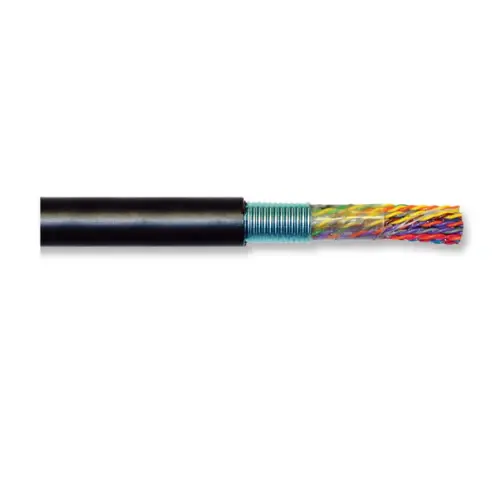 12 Pair 24 AWG Cat5 Broadband Solid Copper Outdoor Cable Carbón 04-094-31