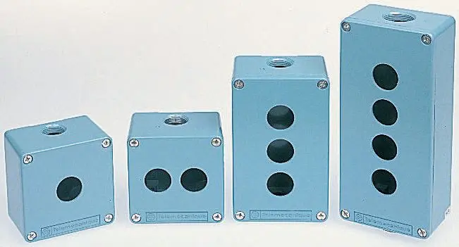 Carcasa de botón pulsador Schneider Electric, diám. 22mm | XB2SL44007