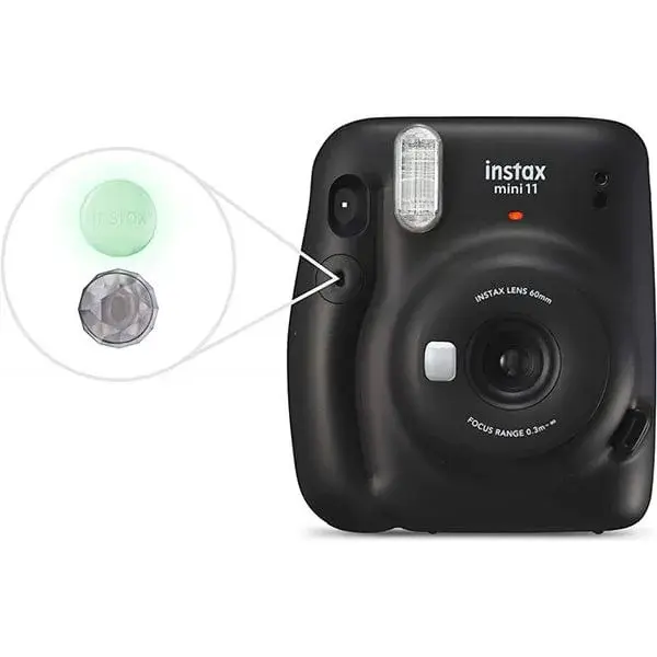 Cámara instantánea Fujifilm Instax Mini 11 Charcoal Gris Flash / Foto tamaño 62*46mm