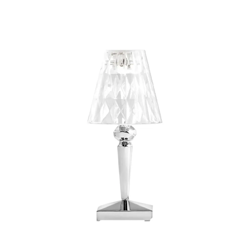 KARTELL Lampe (Sans Fil) Battery - Pied Cromo - H 26 cm