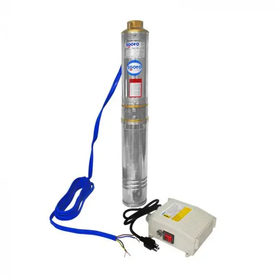 BOMBA TIPO BALA 1 HP 110V MARCA IGOTO TBA87