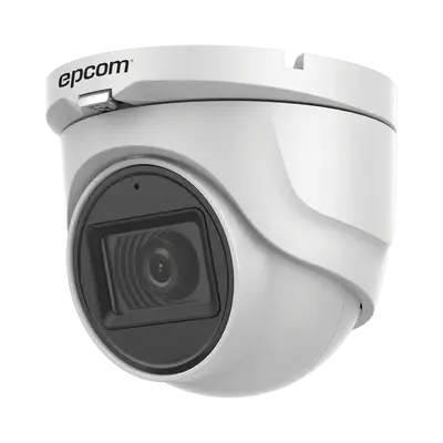 Cámara Domo Epcom de 5MP TurboHD / Exterior IP67 / Micrófono Integrado.
