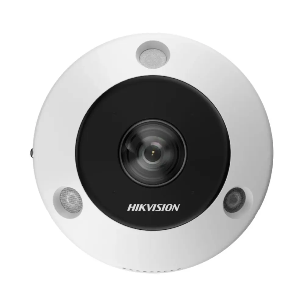 Cámara Fisheye Hikvision IP 6MP 1.16MM Poe IR15M Visión Panorámica
