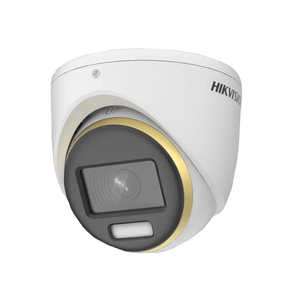 Cámara de Seguridad Domo Torreta Hikvision 2MP 2.8mm ColorVu con Imágenes Nocturnas y Alta Resolución