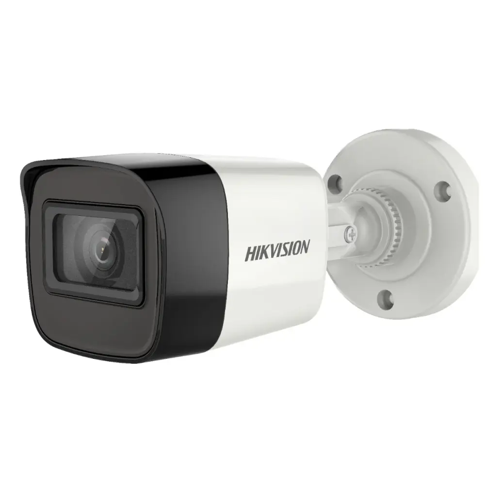 Cámaras de Seguridad Bullet Hikvision 8MP con Lente de 2.8mm y Carcasa de Metálico IP67 Resistente al Agua