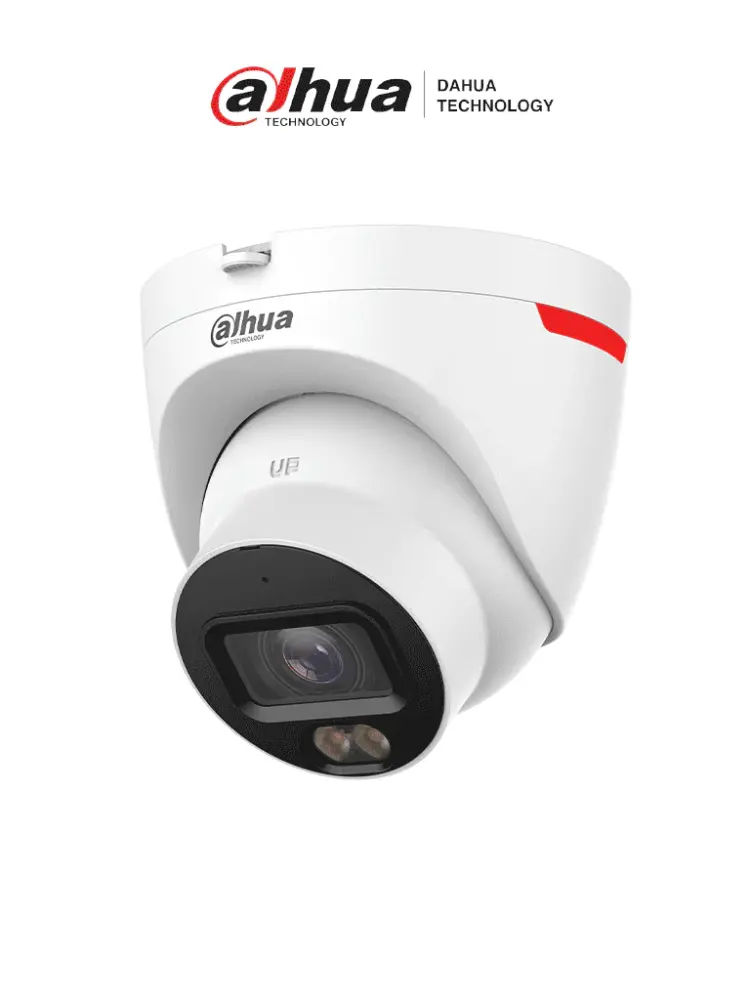 DAHUA DH-IPC-HDW2649T-S-PRO Cámara IP Domo de 6MP / WizColor / WizSense/ IA/ SMD Plus/ Protección perimetral/ Lente de 2...