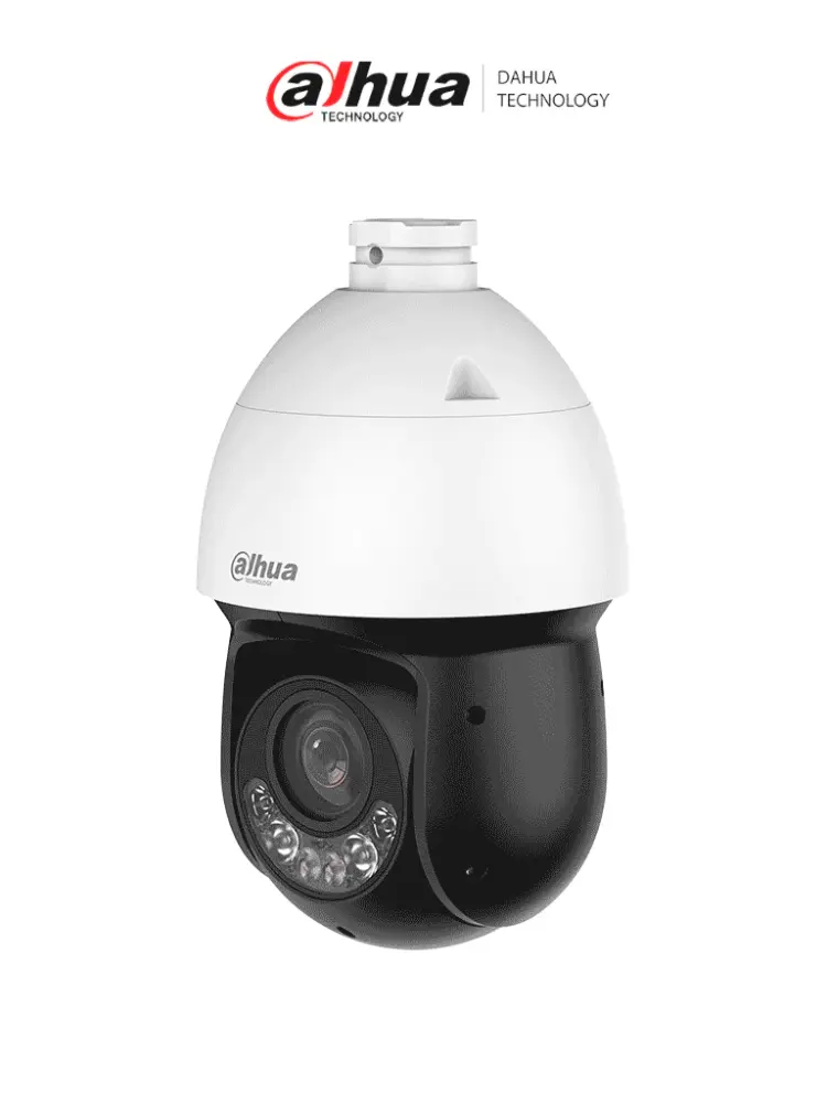 DAHUA DH-SD4D825MB-HNR - Cámara IP PTZ de 8 MP / WizSense/ 25x de Zoom óptico/ IR de 100 m/ Luz cálida 50m/H.265+/ WDR ...