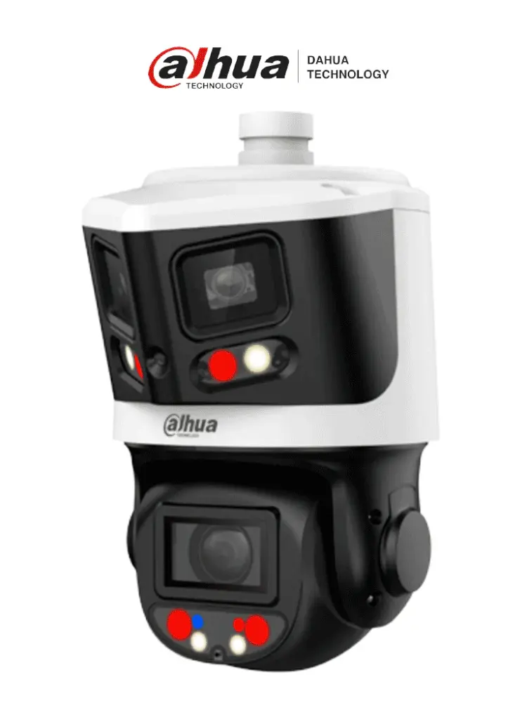DAHUA DH-SDT3E410-8P-MB--PV1 - Cámara PTZ IP X-Spans 8MP+4MP, TiOC: 10X Zoom, IR hasta 70m, Autotracking, Protección per...