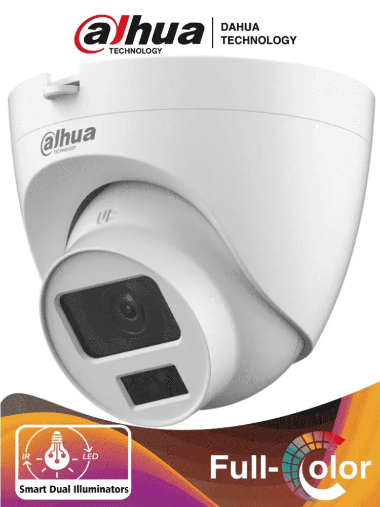 DAHUA HAC-HDW1200CLQN-IL- - Camara Domo de 2 Megapixeles/ Iluminación Dual Inteligente + FullColor/ Lente de 2.8 mm/ 102 ...