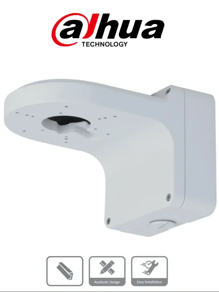 DAHUA PFB206W - Brazo de pared para cámaras domo DAHUA / Construído en aleacion de aluminio / Diseño sofisticado / Colo...