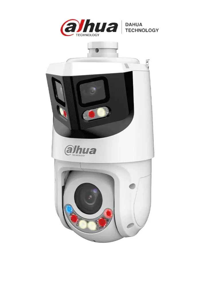DAHUA SDT4E425-8P-GB-APV1-Cámara IP PTZ 8+4MP,8MP Vista Panorámica+4MP PT, TiOC WizSense, 25X Zoom, IR hasta100m, disuas...