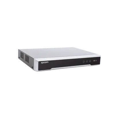 DVR Epcom 8MP / 8 Canales 4K TurboHD + 8 Canales IP / Audio por Coaxitron / / H.265+