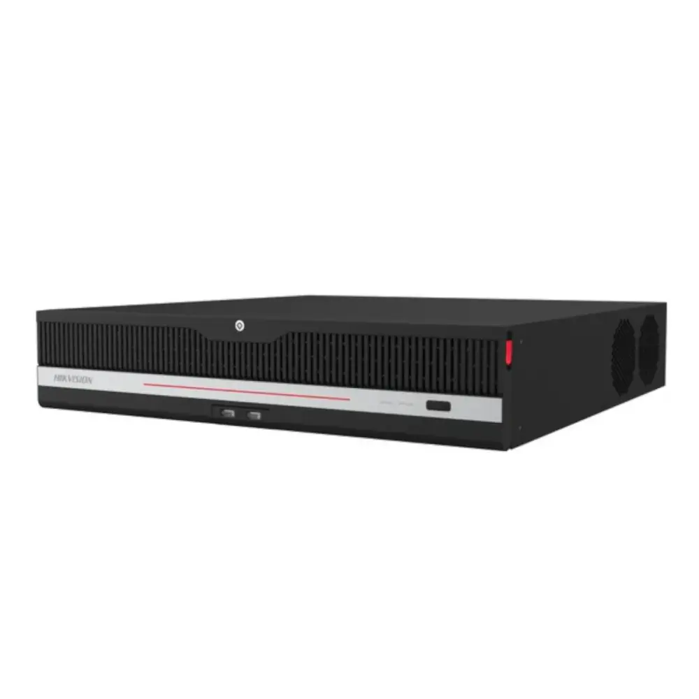 NVR Hikvision IP 32 Canales PoE 8MP 4K HD Onvif SATA USB con álisis Inteligente