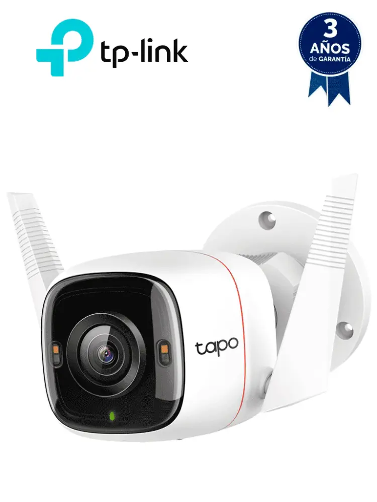TP-LINK TAPO C320WS - Cámara IP WiFi tipo Bullet de 4 MP para Exterior con resolución de 2K, visión nocturna, WiFi 2.4 ...
