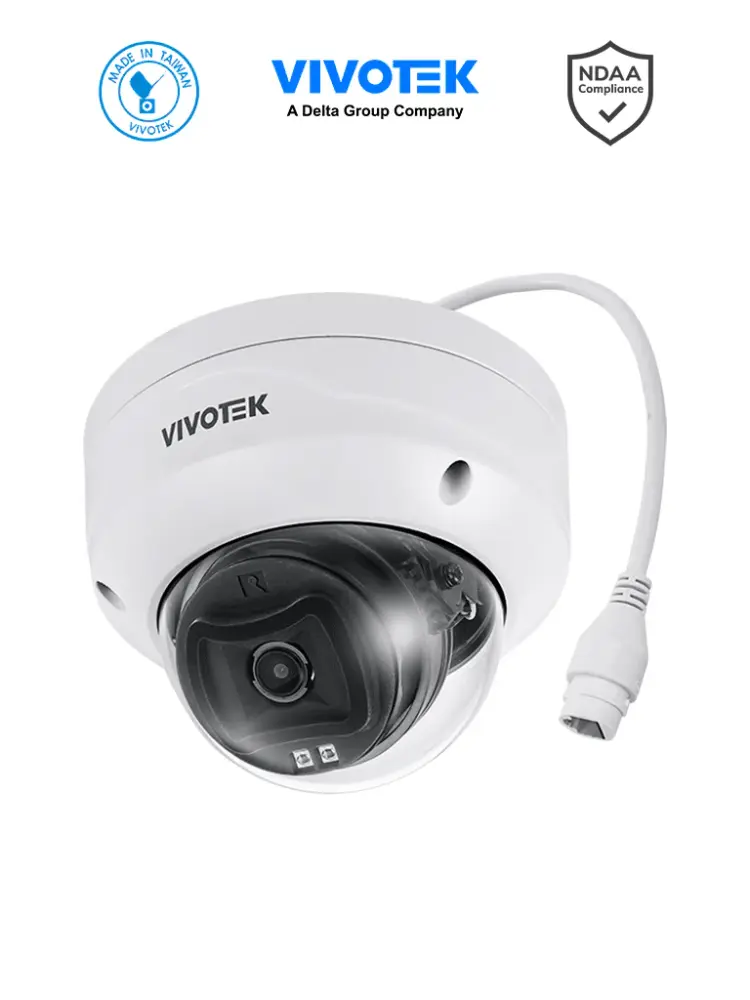 VIVOTEK FD833-HV(1Y90D) - Camara IP Domo Vortex Superior Series, 5 Megapixeles, Smart IR 30mts , WDR Pro, Lente Fijo 2.8 m...