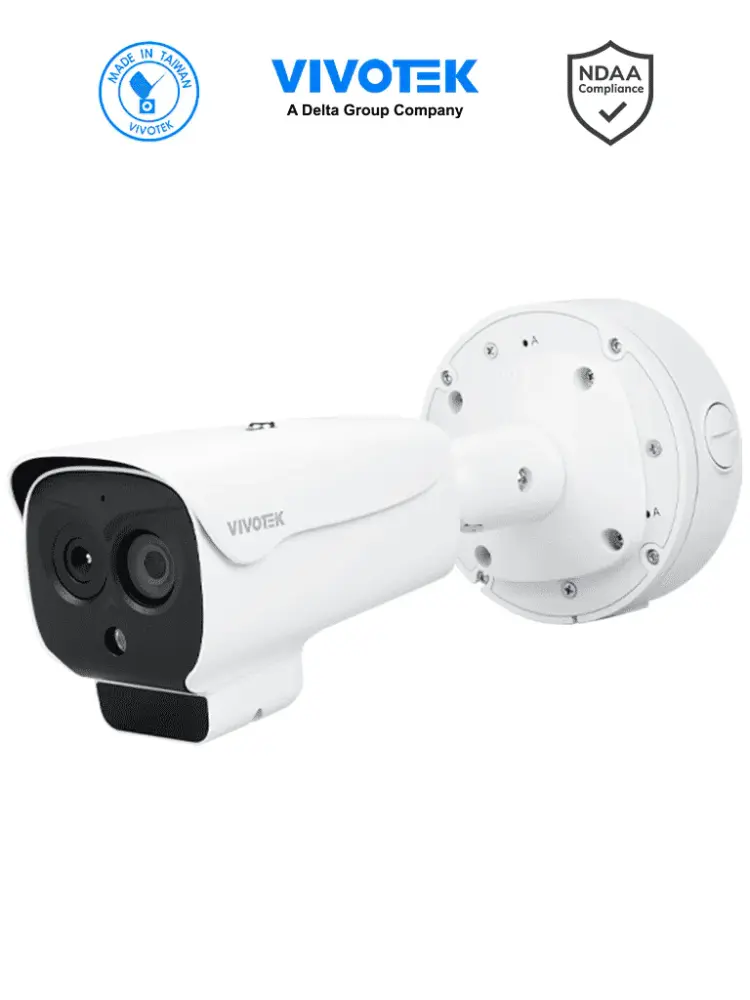 VIVOTEK TB9333-E 7mm - Camara IP Bullet Termica para exterior, Sensor Gemelo, Lente termico fijo 7mm de 256x192, Lente opt...
