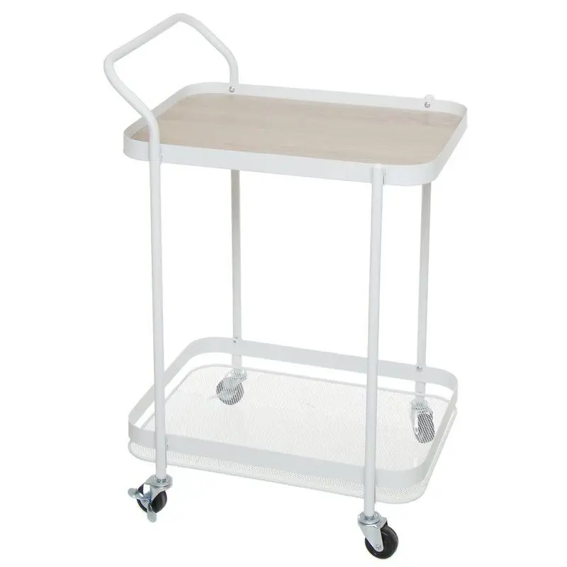 Camarera metálico nordic blanco