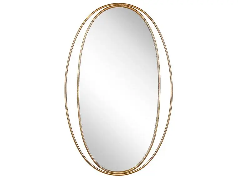 Cámara de Fotograma Completo Espejo de pared dorado