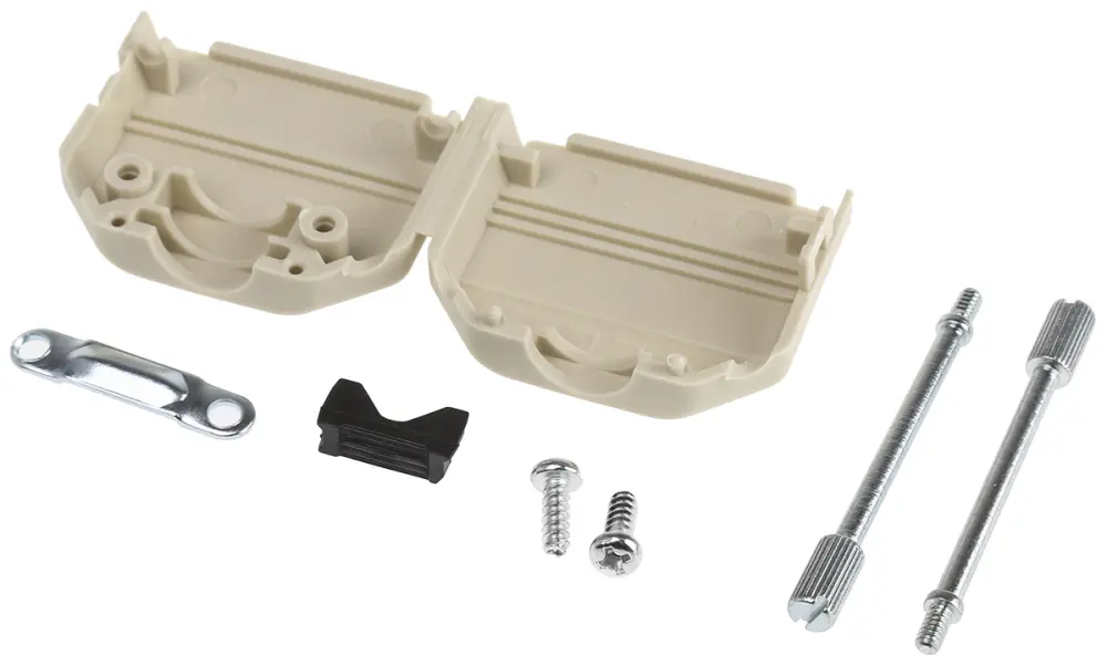 Carcasa de conector D Sub SérieMHDPPK-SLIM, Recta, 15 contactos Poliamida, Marfil, | MHDPPK15-I-K MH Connectors