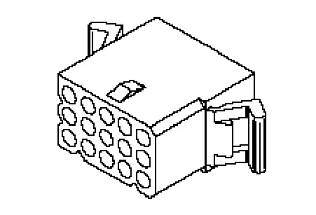 Carcasa de conector de crimpado Molex 39033157, paso: 3.68mm, 15 contactos, 3 filas, Conector
