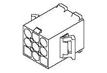 Carcasa de conector de crimpado Molex 39036120, paso: 6.7mm, 12 contactos, 3 filas, Macho