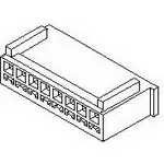 Carcasa de conector de crimpado Molex 511911300, paso: 2.5mm, 13 contactos, , 1 fila filas, Conector