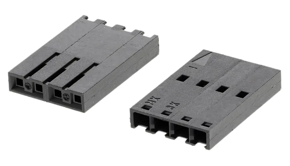 Carcasa de conector Molex 50-57-9004, Serie SL, paso: 2.54mm, 4 contactos, , 1 fila filas, Recto, Hembra, Montaje de