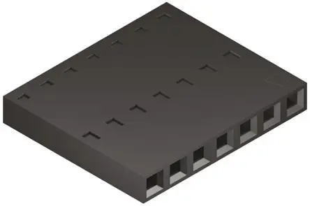 Carcasa de conector Molex 50-57-9010, Serie SL, paso: 2.54mm, 10 contactos, , 1 fila filas, Recto, Hembra, Montaje de