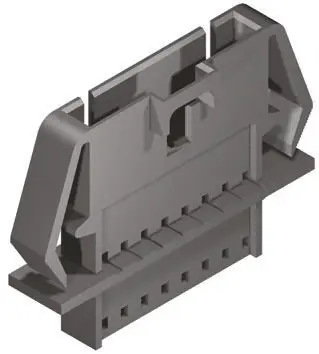 Carcasa de conector Molex 70107-0042, Serie SL, paso: 2.54mm, 8 contactos, , 1 fila filas, Recto, Macho, Montaje en