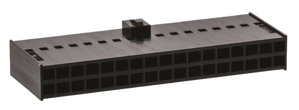 Carcasa de conector Molex 90142-0034, Serie C-Grid III, paso: 2.54mm, 34 contactos, 2 filas, Recto, Hembra, Montaje de