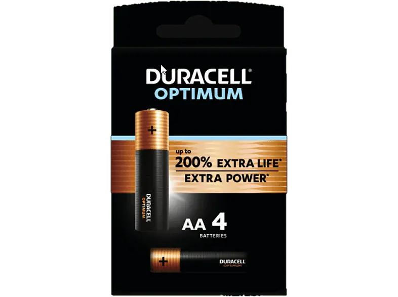 DURACELL Piles AA Alcalines Optimum Pack 4 (5000394137516)