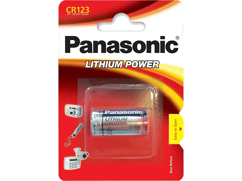 PANASONIC BATTERY Pile Lithium CR123 (5410853017097)