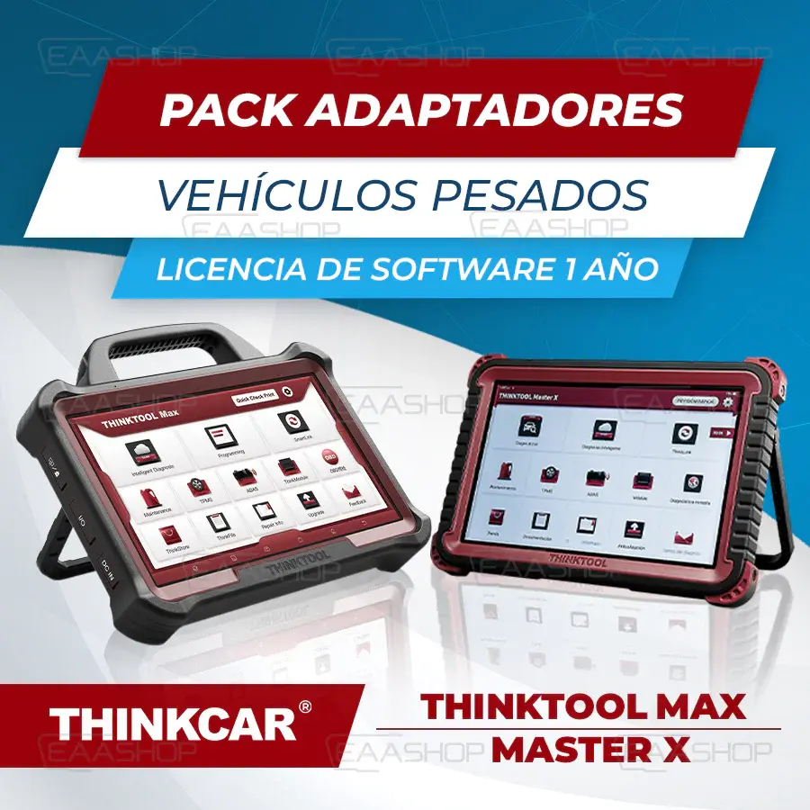 Kit de Limpieza Pack Adaptadores Para Veh. Pesados & Licencia De Software 1 ño Para Thinktool Max / Master