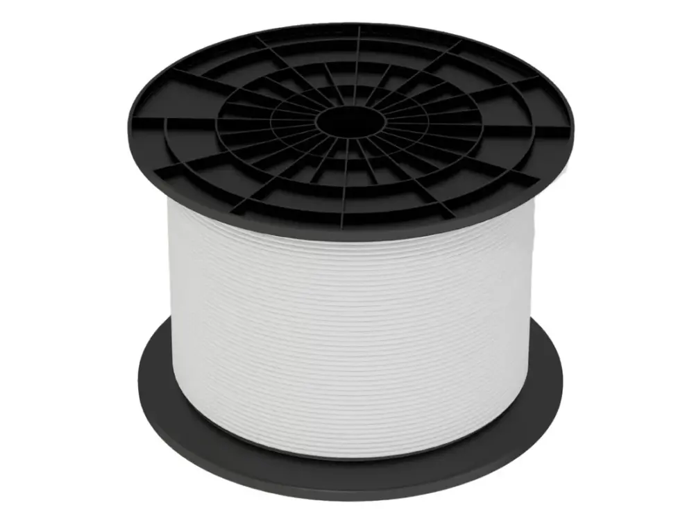Cubierta para 500m CARRETE DE CABLE PARALELO BLANCO 2x0,75mm