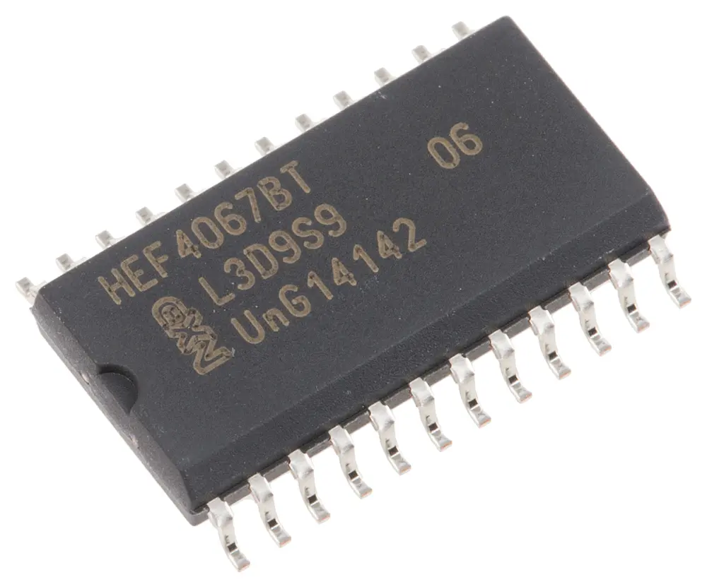Multiplexor/Demultiplexor HEF4067BT,652, SOIC 24 pines Nexperia