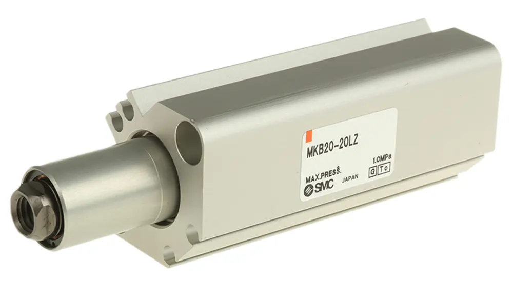 Actuador de fijación SMC MKB20-20LZ, Calibre 20mm, recorrido de abrazadera 20mm