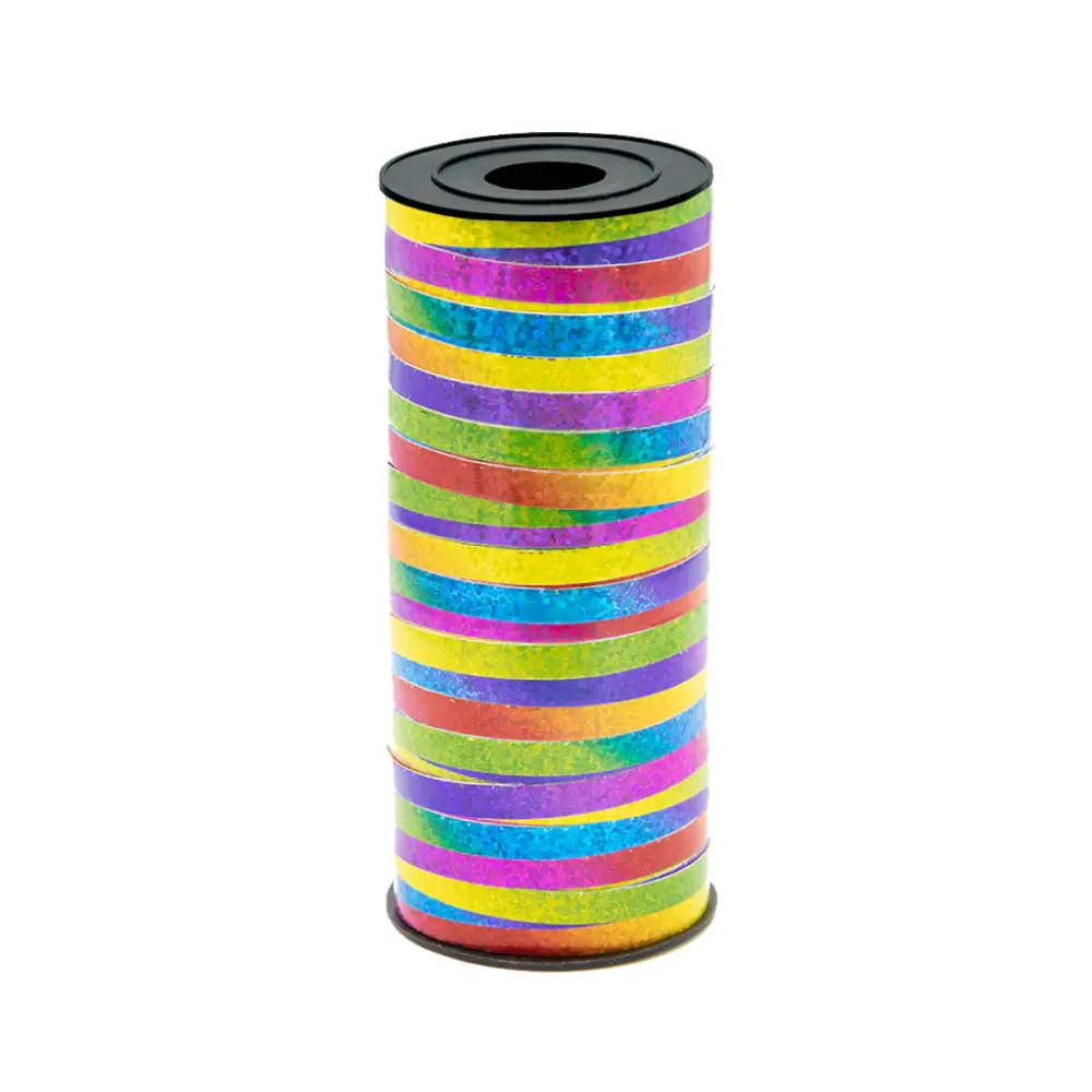 Cinta holográfica de plástico, colorido, 92 m