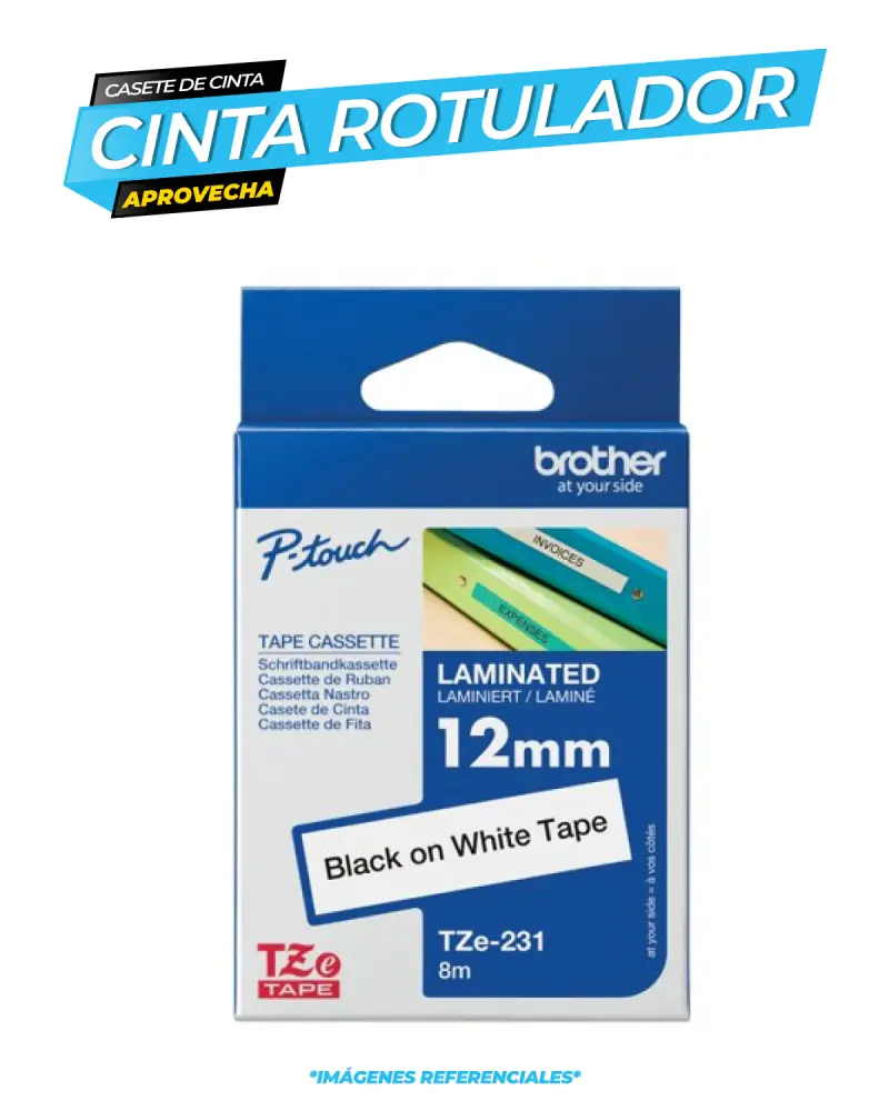Hub USB 3.0 Cinta laminada Brother TZE231