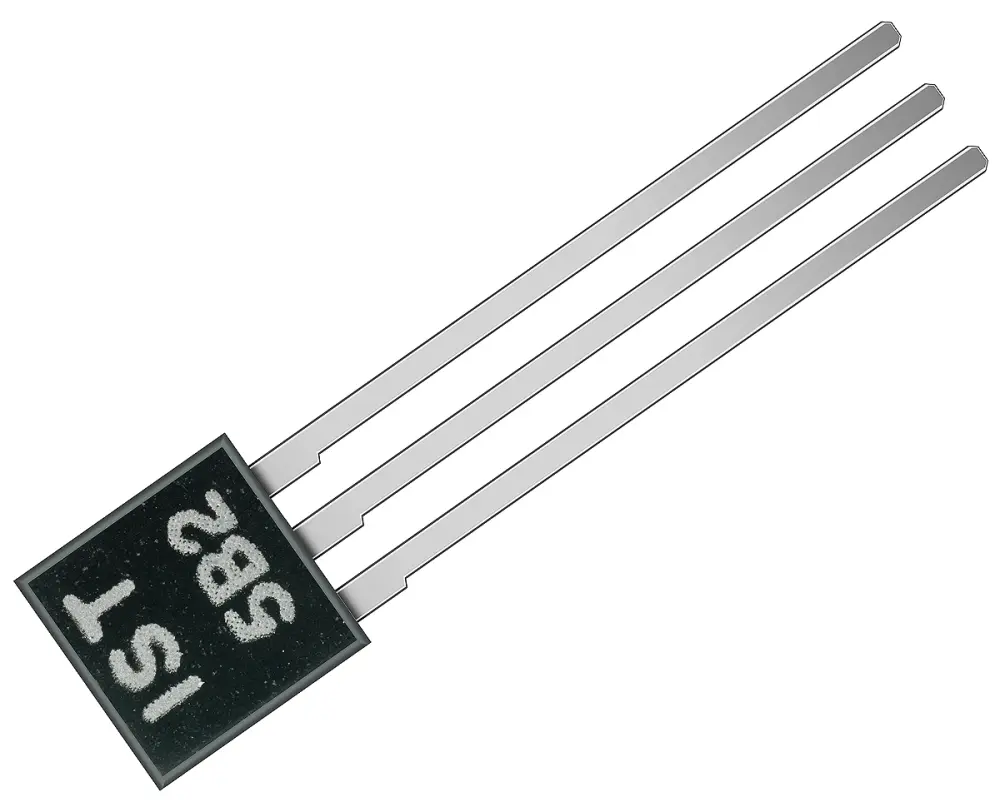 Sensor de temperatura TSIC 306 TO92, 0,1 °C, encapsulado TO-92 3 pines IST INNOVATIVE SENSOR TECHNOLOGY