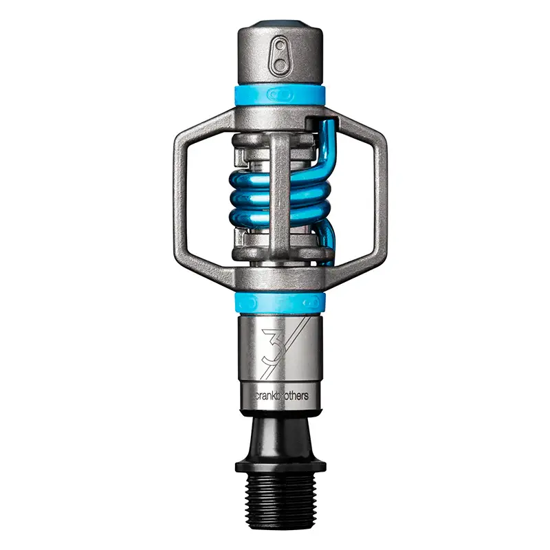 Crank Brothers Pedal MTB Eggbeater 3 - Azul con 7 Días de Baterí