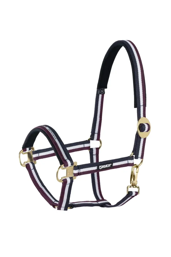 Halter sliding Buckle Nightblue-White-Blackberry F