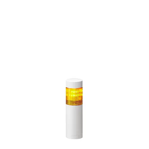 Columna de señalización Patlite LR4, LED, con 1 elemento de color, 90dB @ 1 m, 24 V dc | LR4-102WJNW-Y