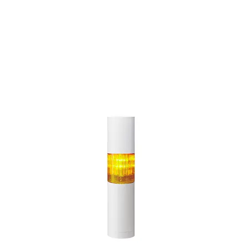 Columna de señalización Patlite LR4, LED, con 1 elemento de color, 90dB @ 1 m, 24 V dc | LR4-102WJBW-Y