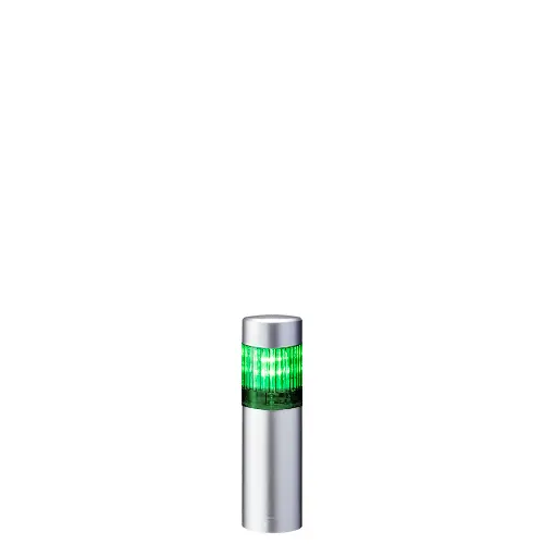 Columna de señalización Patlite LR4, LED, con 1 elemento de color, 90dB @ 1 m, 24 V dc | LR4-102WJNU-G