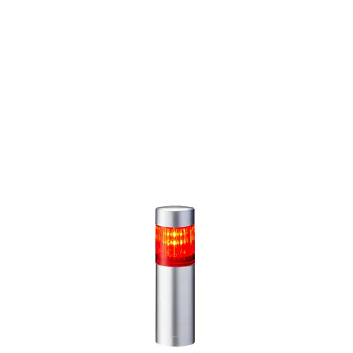 Columna de señalización Patlite LR4, LED, con 1 elemento de color, 90dB @ 1 m, 24 V dc | LR4-102WJNU-R