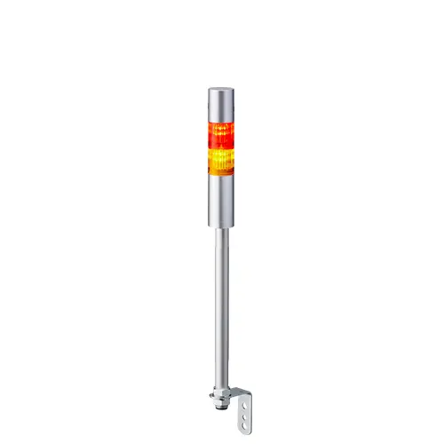 Columna de señalización Patlite LR4, LED, con 2 elementos de color, 90dB @ 1 m, 24 V dc | LR4-202LJBU-RY