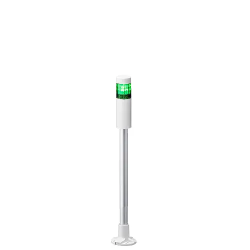 Columna de señalización Patlite LR4, LED, con 1 elemento de color, 24 V dc | LR4-102PJNW-G