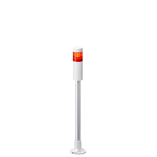 Columna de señalización Patlite LR4, LED, con 1 elemento de color, 24 V dc | LR4-102PJNW-R