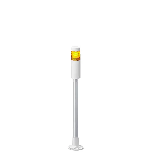 Columna de señalización Patlite LR4, LED, con 1 elemento de color, 24 V dc | LR4-102PJNW-Y