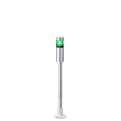 Columna de señalización Patlite LR4, LED, con 1 elemento de color, 24 V dc | LR4-102PJNU-G